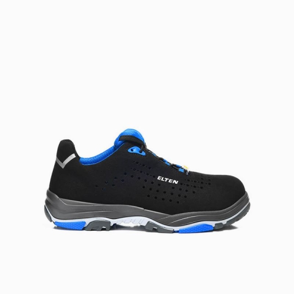 ELTEN-Footwear, S1-ERGO-ACTIVE-Arbeits-Berufs-Sicherheits-Schuhe, Halbschuhe, IMPULSE EA Low, ESD, Fußtyp 1, blau