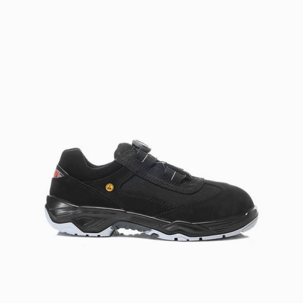 ELTEN-Footwear, S3-Arbeits-Berufs-Sicherheits-Schuhe, Halbschuhe, DUSTIN BOA LOW ESD, schwarz