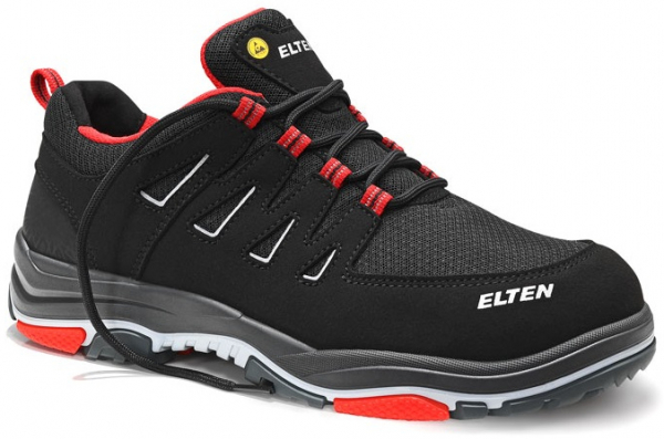 ELTEN-Footwear, S1P-ERGO-ACTIVE-Arbeits-Berufs-Sicherheits-Schuhe, Halbschuhe, WILLIAM Low, ESD, Fußtyp 3, red