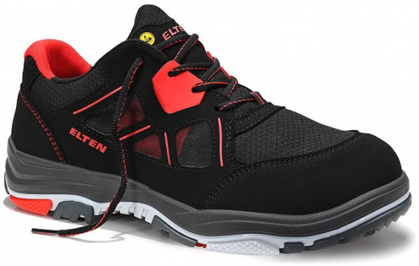 ELTEN-Footwear, S1P-ERGO-ACTIVE-Arbeits-Berufs-Sicherheits-Schuhe, Halbschuhe, ANTHONY Low, ESD, Fußtyp 1, rot