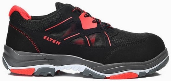 ELTEN-Footwear, S1P-ERGO-ACTIVE-Arbeits-Berufs-Sicherheits-Schuhe, Halbschuhe, ANTHONY Low, ESD, Fußtyp 1, rot