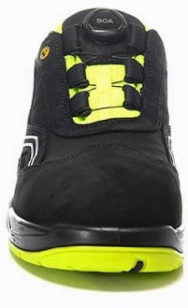 ELTEN-Footwear, S2-Arbeits-Berufs-Sicherheits-Schuhe, Halbschuhe, AMBITION BOA LOW, ESD, schwarz/gelb