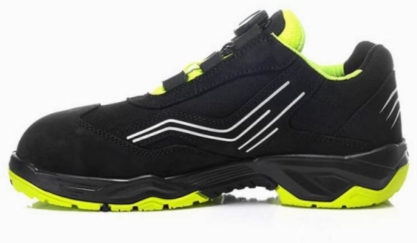 ELTEN-Footwear, S2-Arbeits-Berufs-Sicherheits-Schuhe, Halbschuhe, AMBITION BOA LOW, ESD, schwarz/gelb