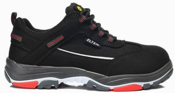 ELTEN-Footwear, S3-ERGO-ACTIVE-Arbeits-Berufs-Sicherheits-Schuhe, Halbschuhe, MATTHEW TPU Low, ESD, Fußtyp 1, schwarz