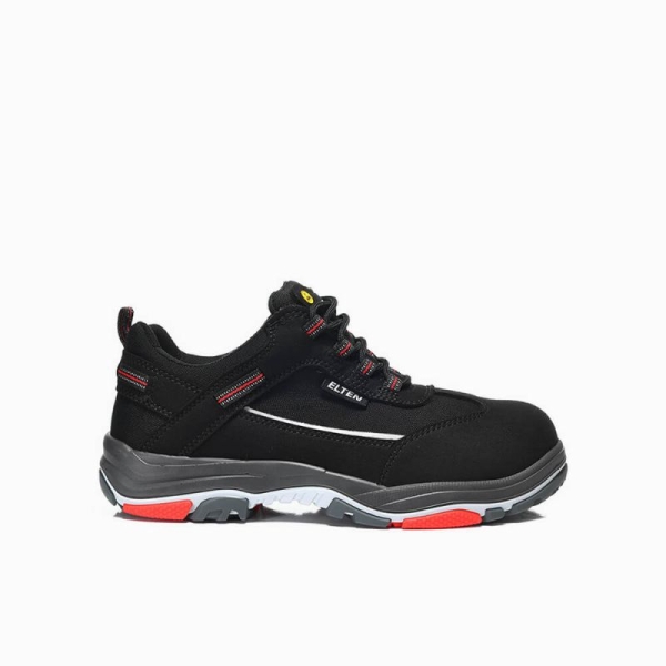 ELTEN-Footwear, S3-ERGO-ACTIVE-Arbeits-Berufs-Sicherheits-Schuhe, Halbschuhe, MATTHEW TPU Low, ESD, Fußtyp 2, schwarz