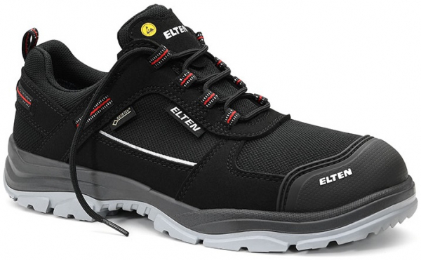 ELTEN-Footwear, S3-ERGO-ACTIVE-Arbeits-Berufs-Sicherheits-Schuhe, Halbschuhe, MATTHEW Pro GTX Low , ESD, Fußtyp 1, schwarz