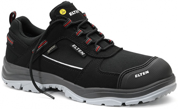 ELTEN-Footwear, S3-ERGO-ACTIVE-Arbeits-Berufs-Sicherheits-Schuhe, Halbschuhe, MATTHEW Pro GTX Low , ESD, Fußtyp 3, schwarz