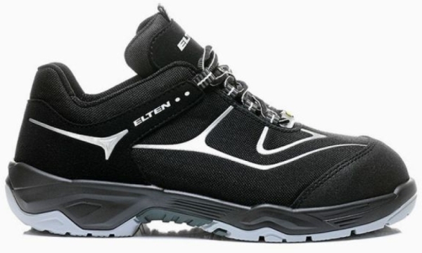 ELTEN-Footwear, S3-Arbeits-Berufs-Sicherheits-Schuhe, Halbschuhe, HORIZON LOW, ESD, schwarz/grau