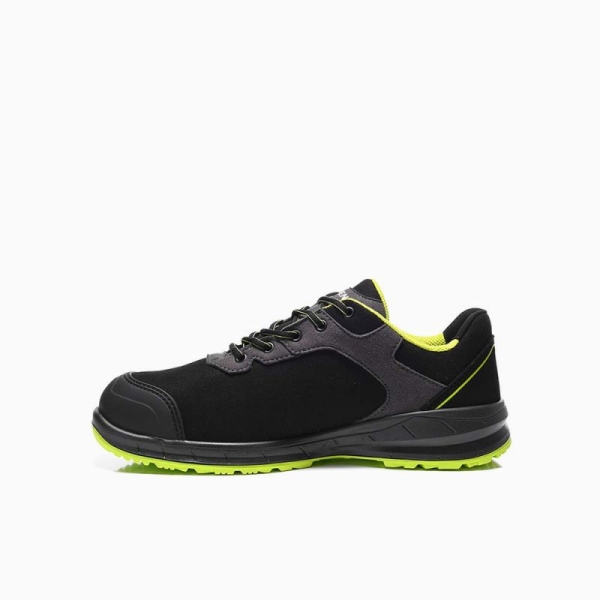 ELTEN-S3-Sicherheitshalbschuhe, LOAN XXSports Pro black-lime Low ESD, schwarz/lime