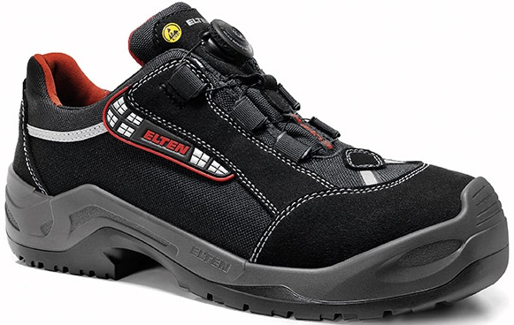 ELTEN-Footwear, S3-Arbeits-Berufs-Sicherheits-Schuhe, Halbschuhe, SENEX BOA ESD, schwarz