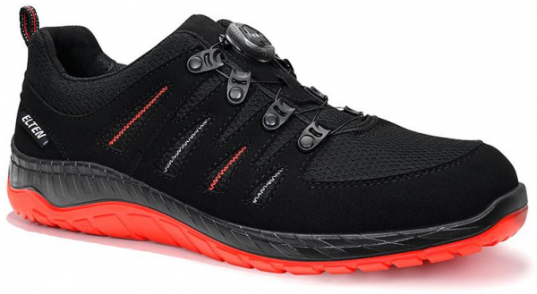 ELTEN-Footwear, S3-Sicherheitsschuhe MADDOX BOA® black-red Low ESD S3, schwarz/rot