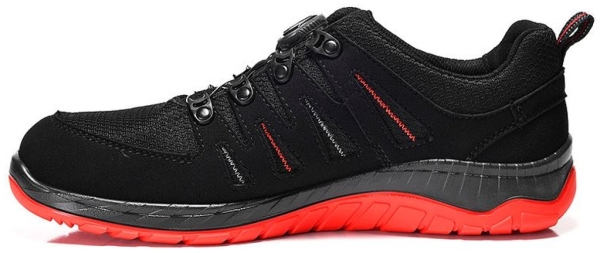 ELTEN-Footwear, S3-Sicherheitsschuhe MADDOX BOA® black-red Low ESD S3, schwarz/rot