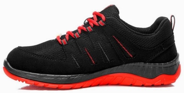 ELTEN-Footwear, S3-Arbeits-Berufs-Sicherheits-Schuhe, Halbschuhe, MADDOX W Low, ESD, schwarz-rot