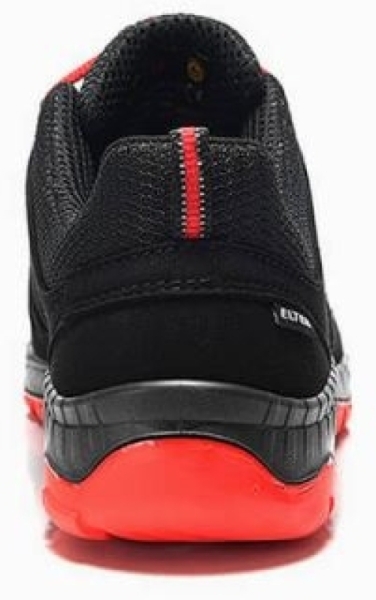 ELTEN-Footwear, S3-Arbeits-Berufs-Sicherheits-Schuhe, Halbschuhe, MADDOX W Low, ESD, schwarz-rot