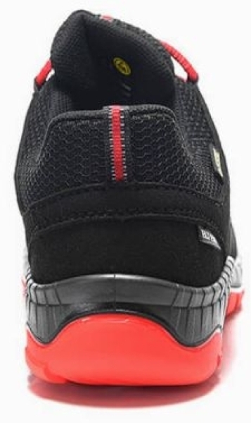 ELTEN-Footwear, S3-Arbeits-Berufs-Sicherheits-Schuhe, Halbschuhe, MADDOX GTX W Low, ESD, CI schwarz-rot