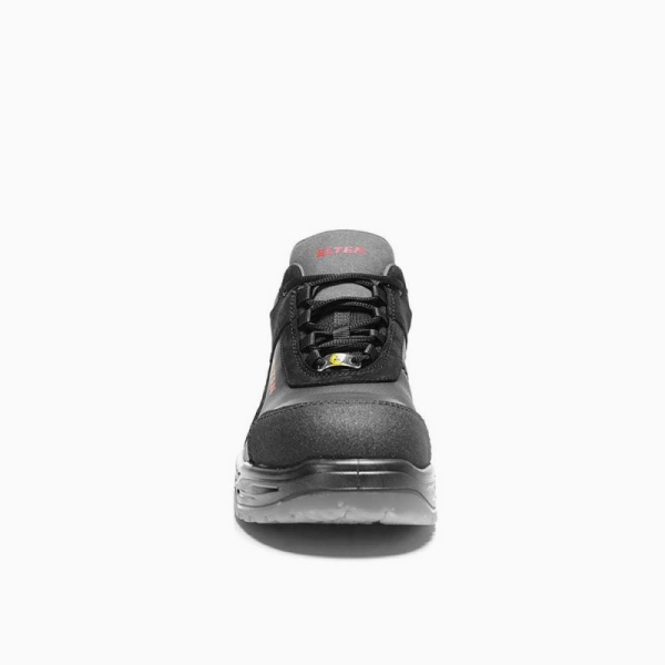 ELTEN-Footwear, S3-Arbeits-Berufs-Sicherheits-Schuhe, MILES LOW ESD, schwarz/grau