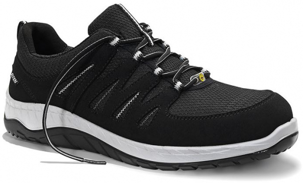ELTEN-Footwear, S3-Arbeits-Berufs-Sicherheits-Schuhe, Halbschuhe, MADDOX Low, ESD, schwarz-grau
