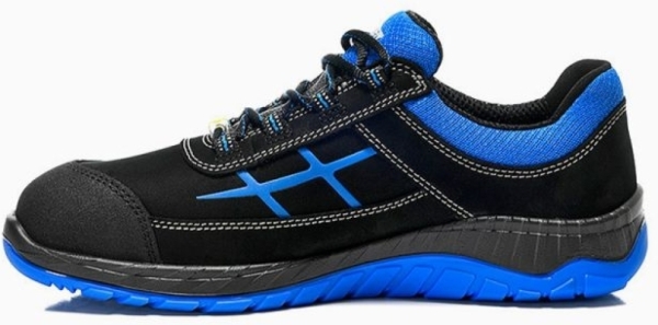 ELTEN-Footwear, S3-Arbeits-Berufs-Sicherheits-Schuhe, Halbschuhe, MALVIN blue Low, ESD, schwarz/blau