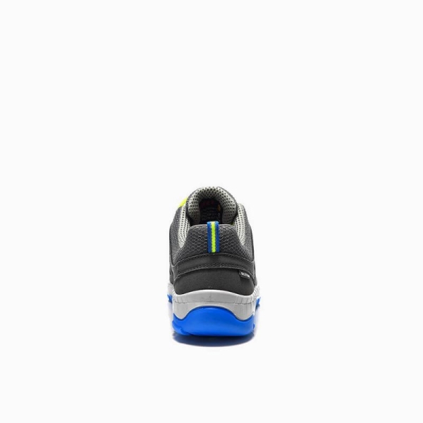 ELTEN-Footwear, S1P-Arbeits-Berufs-Sicherheits-Schuhe, Halbschuhe, Maddox Grey-Blue Low, Esd, grau/grün/blau