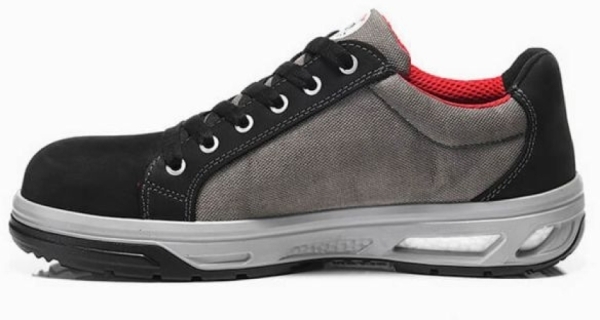 ELTEN-Footwear, S2-Arbeits-Berufs-Sicherheits-Schuhe, Halbschuhe, NEWTON BLACK LOW, ESD, schwarz/grau