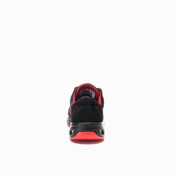 ELTEN-Footwear, S1-Arbeits-Berufs-Sicherheits-Schuhe, Halbschuhe, BREEZER XX10 LOW, ESD, schwarz/rot