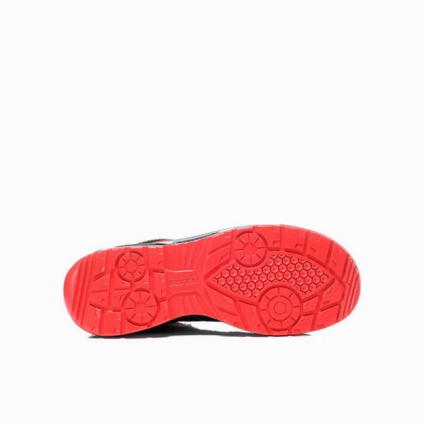 ELTEN-Footwear, S1-Arbeits-Berufs-Sicherheits-Schuhe, Halbschuhe, BREEZER XX10 LOW, ESD, schwarz/rot