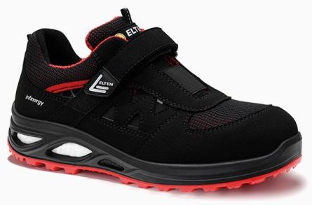 ELTEN-S1P-Damen-Sicherheitssandale, HANNAH XXTL black-red Easy, ESD, Form A, schwarz/rot