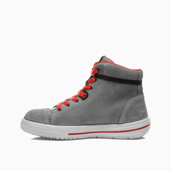 ELTEN-Footwear, S3-Damen-Arbeits-Berufs-Sicherheits-Schuhe, Hochschuhe, VINTAGE LADY MID ESD, grau