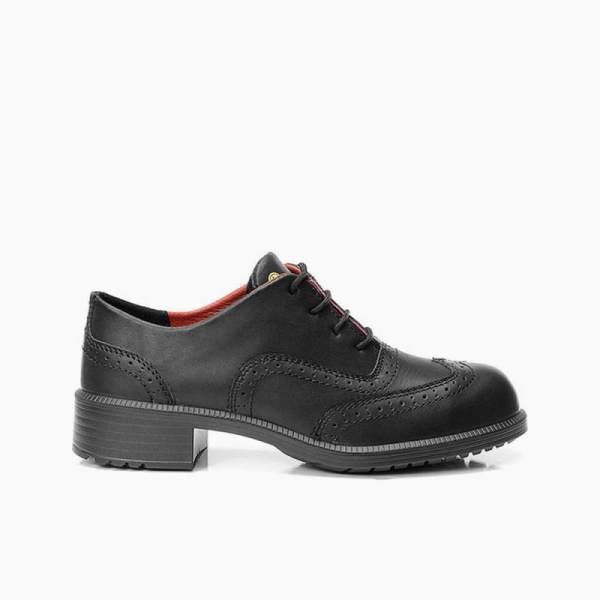 ELTEN-Footwear, S2-Damen-Arbeits-Berufs-Sicherheits-Schuhe, Halbschuhe, OFFICER LADY ESD, schwarz