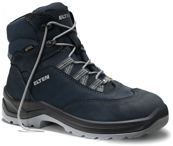 ELTEN-Footwear, S3-Damen-Arbeits-Berufs-Sicherheits-Schuhe, Schnürstiefel, LOTTE GTX Mid, ESD, CI blau