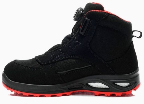 ELTEN-S3-Damen-Sicherheitshochschuhe, HANNAH XXTL BOA black-red Mid, ESD, schwarz-rot