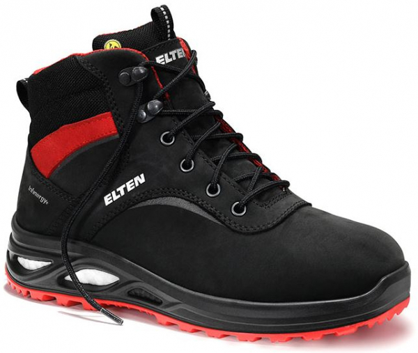 ELTEN-Footwear, S3-Damen-Arbeits-Berufs-Sicherheits-Schuhe, Schnürstiefel, HENNY XXTL Mid, ESD, schwarz