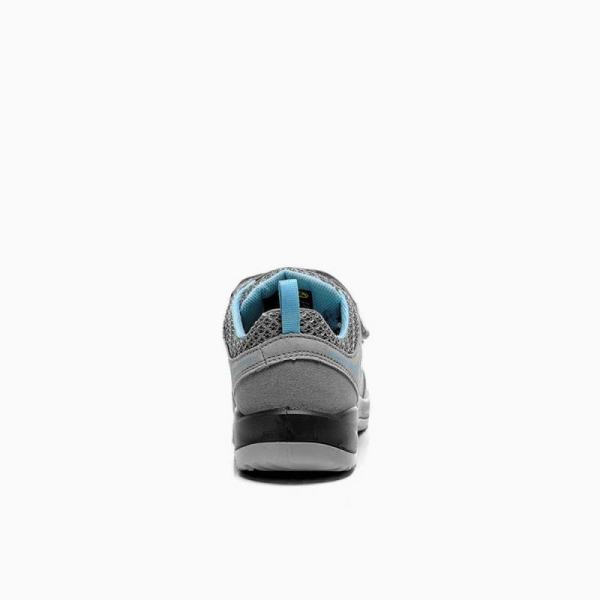 ELTEN-Footwear, S1-Damen-Arbeits-Berufs-Sicherheits-Sandalen, mit Klettverschluss, MILA EASY ESD, grau