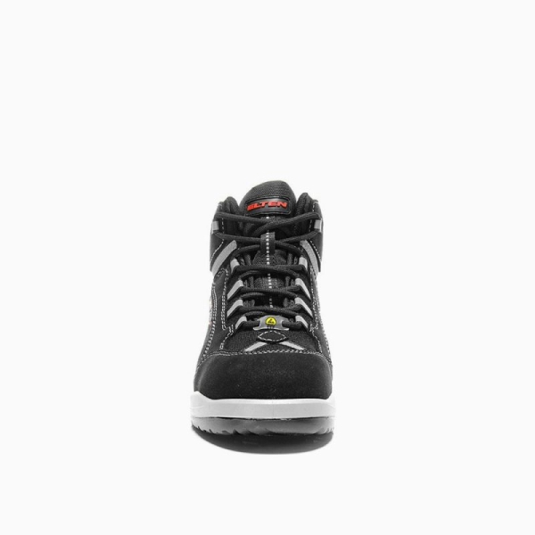 ELTEN-Footwear, S3-Arbeits-Berufs-Sicherheits-Schuhe, Schnürstiefel, MAJA Mid, ESD, schwarz