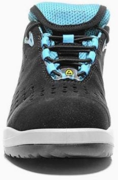 ELTEN-Footwear, S1P-Damen-Arbeits-Berufs-Sicherheits-Schuhe, Halbschuhe, IMPULSE LADY AQUA LOW ESD, schwarz