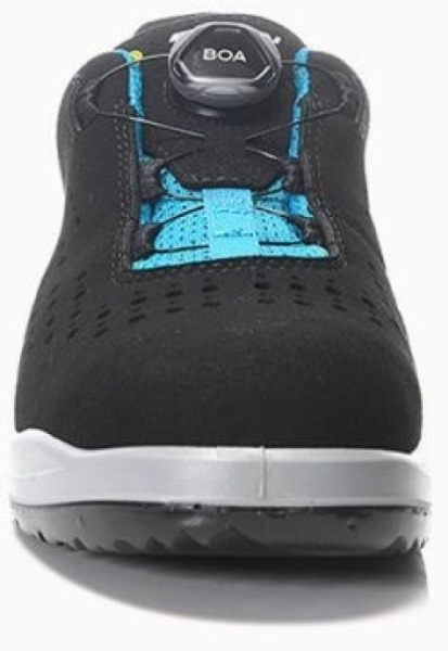 ELTEN-Footwear, S1P-Damen-Arbeits-Berufs-Sicherheits-Schuhe, Halbschuhe, IMPULSE LADY BOA aqua LOW, ESD, schwarz