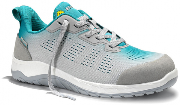 ELTEN-S1-Sicherheitshalbschuh, LUANA grey-turquoise Low ESD S1
