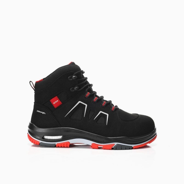 ELTEN-S3-Sicherheitsstiefel, ALAN XXTP black-red Mid, ESD, schwarz-rot