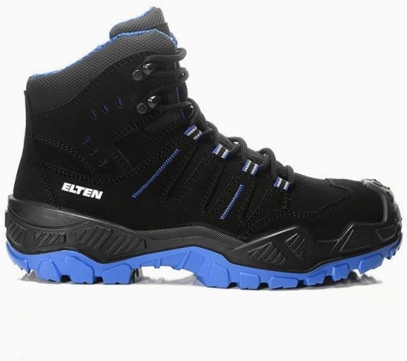 ELTEN-S3-Sicherheitsstiefel, QUENTIN black-blue Mid, ESD, schwarz-blau