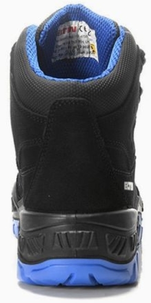 ELTEN-S3-Sicherheitsstiefel, QUENTIN black-blue Mid, ESD, schwarz-blau