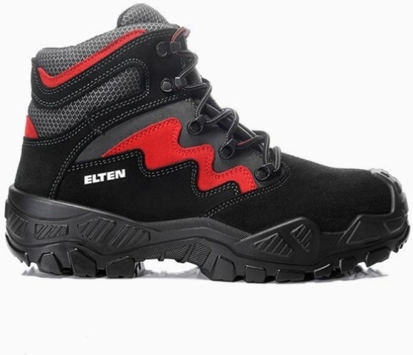 ELTEN-S3-Sicherheitsstiefel, MICK black-red Mid, ESD, schwarz-rot