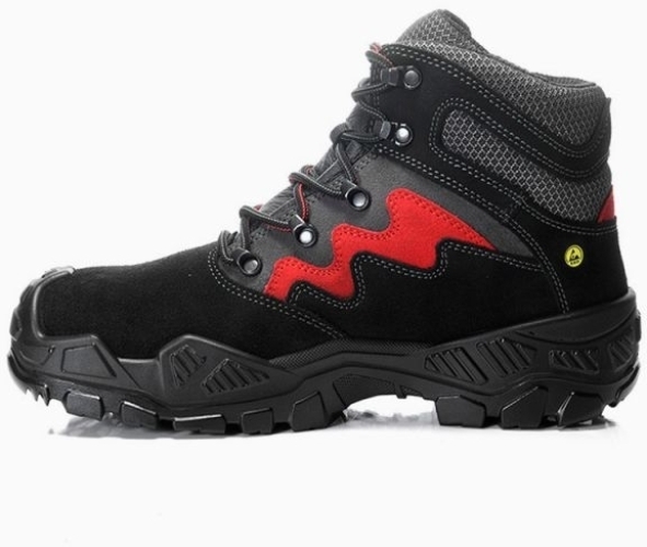 ELTEN-S3-Sicherheitsstiefel, MICK black-red Mid, ESD, schwarz-rot