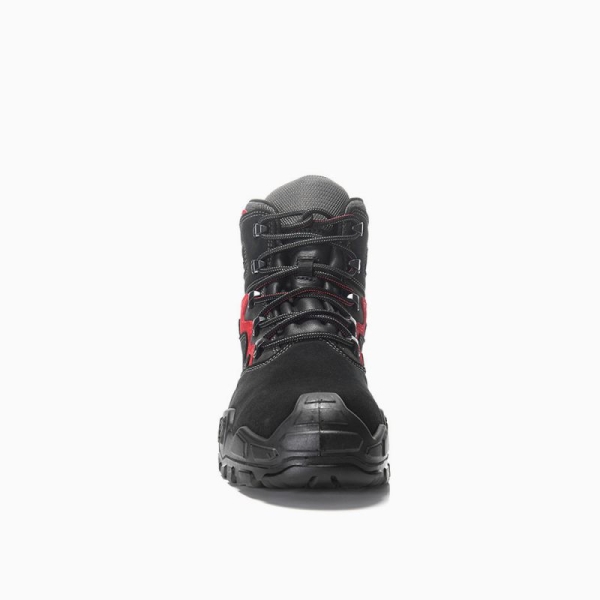 ELTEN Sicherheitsschnürstiefel, MICK GTX® black-red Mid ESD S3S WR