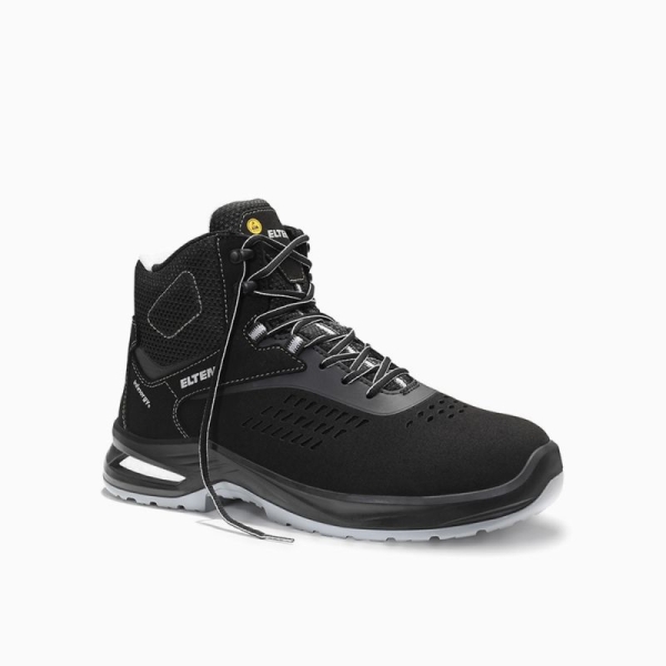 ELTEN Sicherheitsschnürstiefel, RAY XXFIT black-grey Mid ESD S1 Typ 3