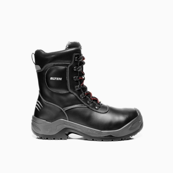 ELTEN-Footwear, S3 Winter-Arbeits-Berufs-Sicherheits-Schuhe, Schnürstiefel, JOSCHI ESD CI, schwarz