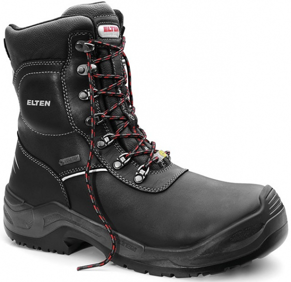 ELTEN-Footwear, S3-Arbeits-Berufs-Sicherheits-Schuhe, Schnürstiefel, OSCHI GTX ESD, schwarz