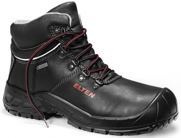 ELTEN-Footwear, Arbeits-Berufs-Sicherheits-Schuhe, Schnürstiefel, RENZO GTX XW Mid, ESD, S3 CI, schwarz