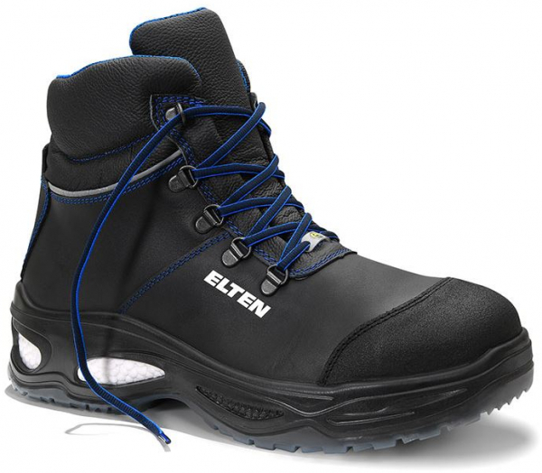 ELTEN-Footwear, S3-Arbeits-Berufs-Sicherheits-Schuhe, Schnürstiefel, MILTON Mid, ESD, schwarz