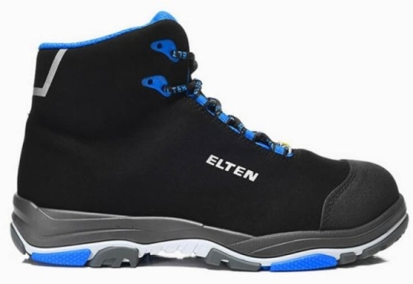 ELTEN-Footwear, S2-ERGO-ACTIVE-Arbeits-Berufs-Sicherheits-Schuhe, Halbschuhe, IMPULSE EA Mid, ESD, Fußtyp 1, blau