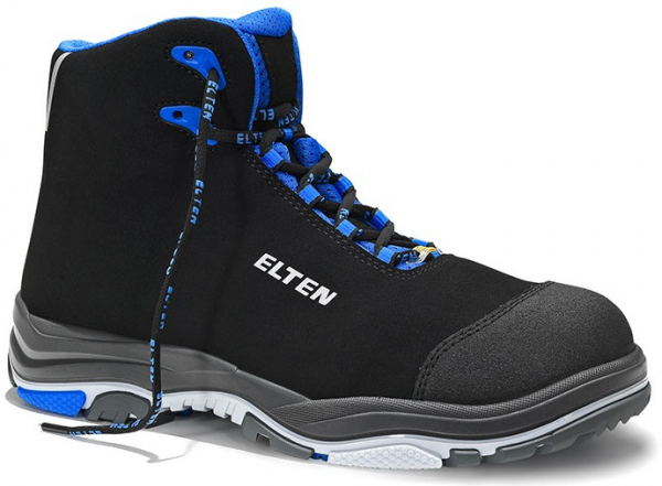 ELTEN-Footwear, S2-ERGO-ACTIVE-Arbeits-Berufs-Sicherheits-Schuhe, Halbschuhe, IMPULSE EA Mid, ESD, Fußtyp 2, blau